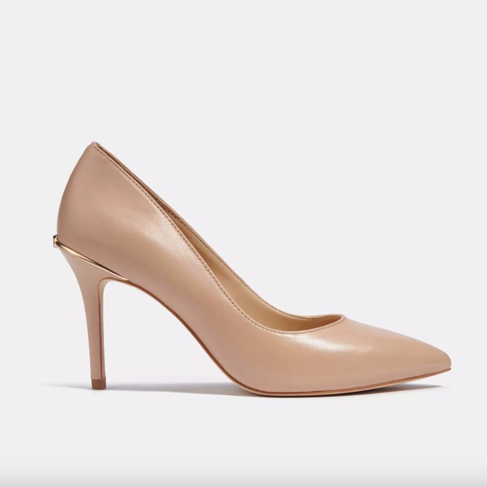NWT COACH Women Heel Wiley Pump - Leather in Beechwood - Size 5.5, Height: 3.5" - Picture 5 of 6